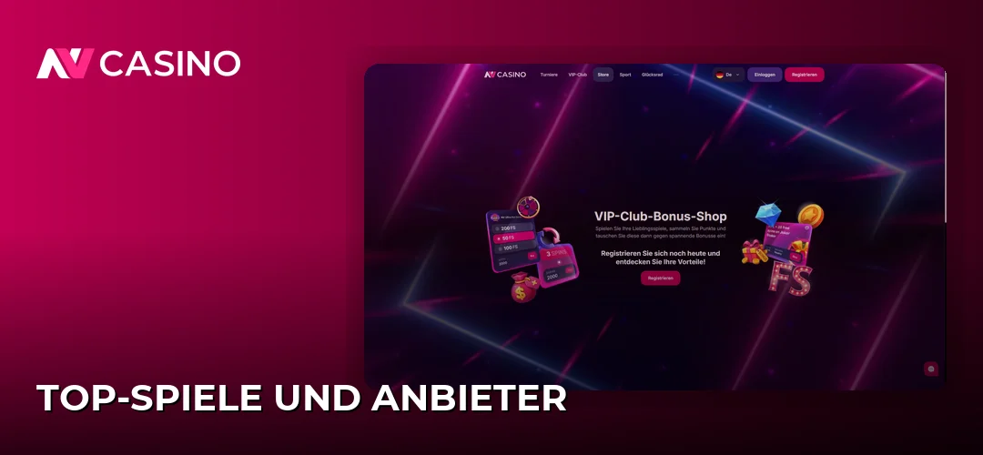 Top-Spiele und Anbieter